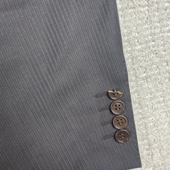 Canali Men's Lined Black Wool Sportcoat 56R Blazer Made in Italy - Picture 6 of 16